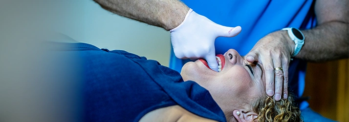 Chiropractor San Antonio TX Dan Foss Performing Cranial Adjustment